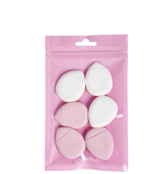 Mini Makeup Puffs - White & Pink