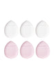 Mini Makeup Puffs - White & Pink