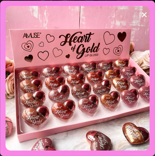 "Heart of Gold" lip gloss