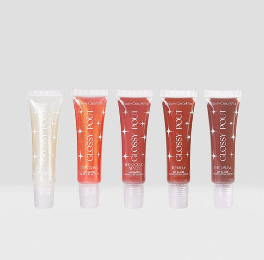 Beauty Creations 5pcs Glossy Pout Lip Gloss Set