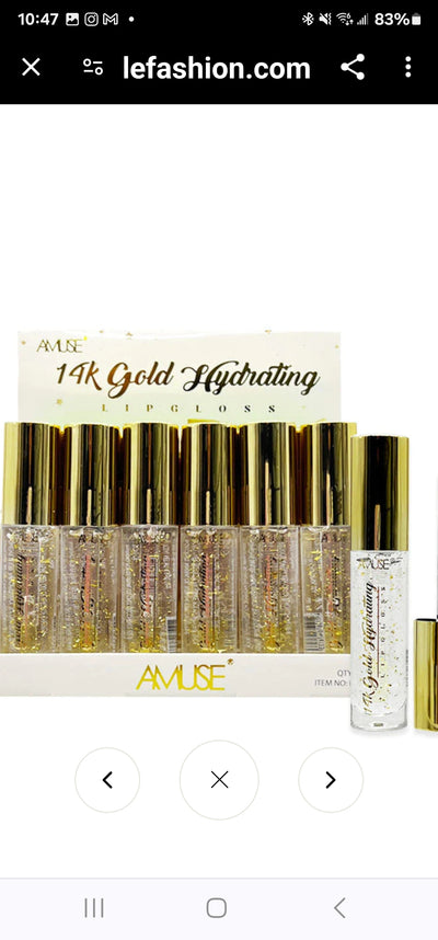 14K Gold Hydrating Lip Gloss