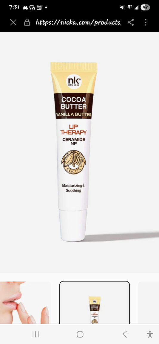 Cocoa Butter Lip Therapy with vanilla